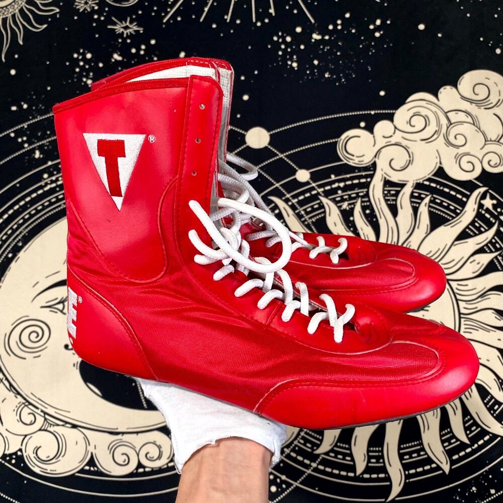 Title Boxing Speed-Flex Encore Athletic Shoes Men's 10 Red Polyester MMA Sports